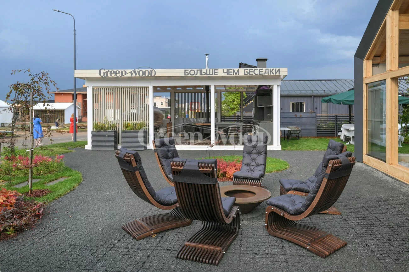 Беседка Грин Вуд 2 на выставке Open Village 2025