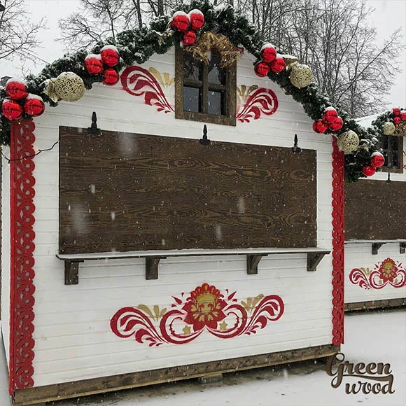 Ярмарочные домики из дерева
